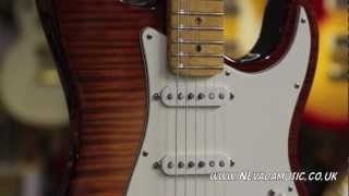 Fender Select Strat in Dark Cherry Burst  Quick Look [upl. by Nnylsaj]