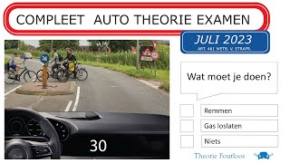 Compleet auto theorie examen juli 2023  gevaarherkenning  kennis  inzicht  voorrang [upl. by Trask]