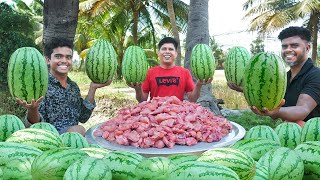 WATERMELON CHICKEN BIRYANI  Yummy Watermelon Dum Biryani Recipe  Village food [upl. by Chatav]