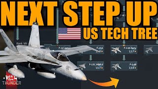 WHAT is the NEXT TOP TIER JET to come in EACH LINE of the US TECH TREE  War Thunder [upl. by Kajdan]