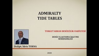 Admiralty Tide Tables [upl. by Adur]