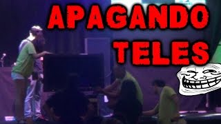 APAGANDO TELEVISIONES  Broma con cámara oculta [upl. by Aguayo]