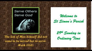 29th Sunday in Ordinary Time  20 Oct 2024 [upl. by Nomra]