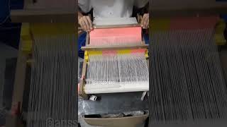 Weaving on a DIY Rigid Heddle Loom [upl. by Intruoc]