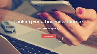 Sydney Free Business WordPress Theme Review With Download Link [upl. by Arria]