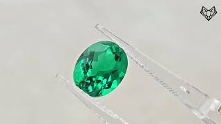 Oval cut lab grown emerald [upl. by Erie285]