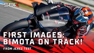 BIMOTA ARE BACK first footage as the KB998 takes to the Jerez track 🎥  Jerez WorldSBK Test 🛠️ [upl. by Niwred447]