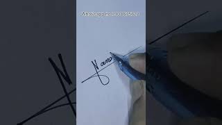 Sign your signatureNandita WritingSkill signaturestyle short video viral video calligraphy [upl. by Aiet]