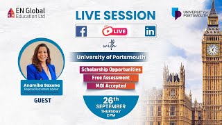 Live session with the University of Portsmouth [upl. by Ashton]