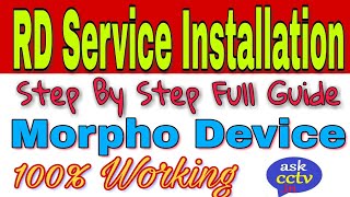 RD Service Installation Morpho 1300 EE2E3 Fingerprint RD Full Guide [upl. by Aileek]