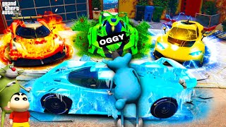 Oggy Collecting Secret Elemental Cars in GTA 5 [upl. by Khanna]