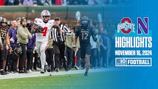 Ohio State at Northwestern  Highlights  Big Ten Football  11162024 [upl. by Drofliw]