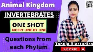 Animal Kingdom  Invertebrates  One shot  Complete NCERT  Non Chordates  Class 11 Biology NEET [upl. by Alrzc209]