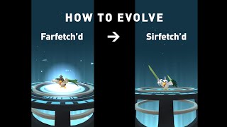 How to Evolve Galarian Farfetchd to Sirfetchd [upl. by Naillimixam]