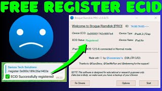 How to Register ECID for FREE using Broque Ramdisk PRO via Telegram Bot  iCloud Bypass iOS 1516 [upl. by Morse186]