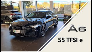 STUNNING Brilliant black 2024 Audi A6 sedan 55 TFSIe quattro 367hp with extended black package [upl. by Eilrebmik]