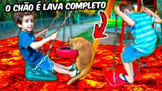 O CHÃO É LAVA NO PARQUINHO COMPLETO  Vídeo Infantil para Crianças [upl. by Brnaba955]