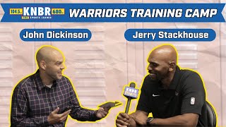 Jerry Stackhouse joins KNBR for exclusive interview with John Dickinson  Warriors Training Camp [upl. by Southard]