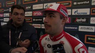 Victor Campenaerts  Postrace Interview  Stage 7  Tirreno Adriatico 2019 [upl. by Anitsuga]