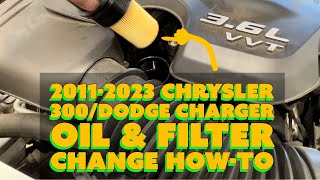 2016 Chrysler 300 36L Oil Change How To [upl. by Asit]