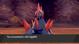 How to Get Gigalith without Trading in Pokemon Sword and Shield Isle of Armor [upl. by Shirberg]