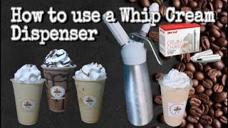 How to use a whip cream Dispenser  Tutorial [upl. by Laemaj]