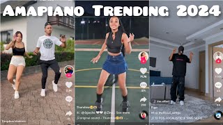 Amapiano Trending TikTok challenges  2024amapianodancechallengeamapiano [upl. by Mozza]