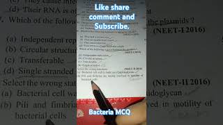 Bacteria Mycoplasma viruses ampViroids MCQ REELS [upl. by Kelsi817]