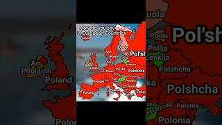 How do you say Poland in European Countries mapper memes mapping geography polska europe map [upl. by Adnawt]