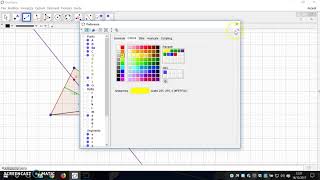 GeoGebra Tutorial costruzione punti notevoli proprietà caselle di controllo [upl. by Lyris58]