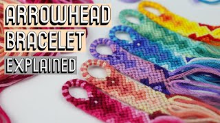 ARROWHEAD BRACELET TUTORIAL CC  Beginner Friendly [upl. by Anekam]