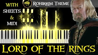 Battle of the Pelennor Fields  Rohan Theme From quotThe Lord of the Ringsquot  Full Piano Version [upl. by Egedan]