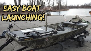 Launch A Boat By Yourself  Boat Launching Made Easy  How To Launch A Boat [upl. by Anitnatsnok735]