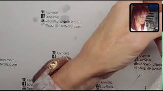 Brand New LV full set long sculptured Gel Nails with Akzentz [upl. by Ezana478]