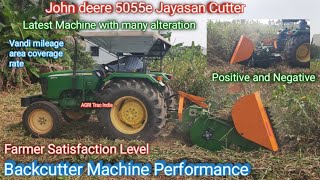 Season  John deere 5055e Tractor back cutter Performance  John Deere 5055E Tractor performance [upl. by Nithsa]