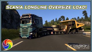 🔴 ETS2  149  SCANIA LONGLINE S770  CUSTOM SKIN  OVERSIZE LOAD TRAILER [upl. by Truelove]