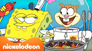 ¡La parrillada de verano al aire libre de Bob Esponja 🍔  Compilación de 30 minutos [upl. by Laekim117]