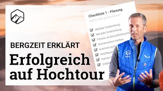 Hochtour Checklisten für Planung Vorbereitung amp Durchführung  Bergzeit [upl. by Ydolem878]