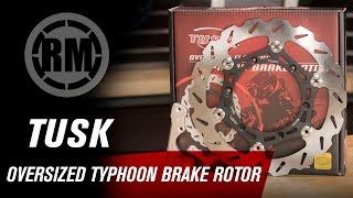 Tusk Motorcycle Oversized Floating Typhoon Brake Rotor Kit [upl. by Nneb8]