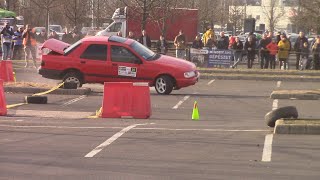 Winter Race 2324  3 Auchan Szlalom Miskolc 20240218 Action and Crash Pure Sounds [upl. by Angela]