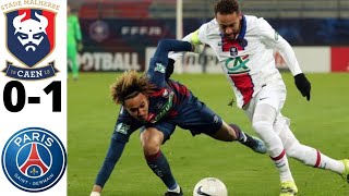 RÉSUMÉ SM CAEN 01 PSG COUPE DE FRANCE [upl. by Dadivitan427]