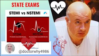 STEMI vs nonSTEMI How to Answer Exam Question [upl. by Gratianna]