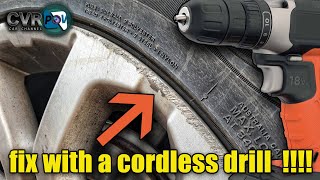 How to remove curb rash on any wheel rim with a cordless drill [upl. by Nawak]