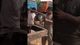 Dangerous Truck Chassis Rebuild Drilling Process workshop mechanic engine workshop restoration [upl. by Arraeis]