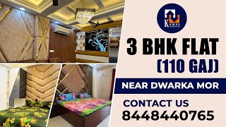 110 Gaj 3BHK flat in Dwarka Mor  3BHK Flat with Lift and Parking near metro  Dwarka Mor 3BHK Flat [upl. by Carmina764]