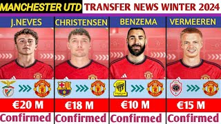 🚨ALL MANCHESTER UNITED CONFIRMED✅RUMOURS AND AGREED TRANSFER NEWSJANUARY TRANSFER WINDOW 2024 [upl. by Hawker]