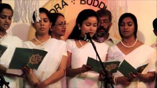 Wesak Bhakthi Geetha at Sarathchadra Buddhist Center North Hollywood CA 2014  Game pansala [upl. by Thomson]