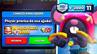 AJUDANDO o PHYSIC CHEGAR AOS 150000 TROFÉUS no BRAWL STARS [upl. by Burny]