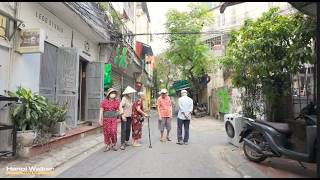 Sunday Afternoon in Hanoi  Exploring Local Cafés and Parks  Hanoi Walking Tour 4K HDR [upl. by Egidio]