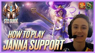 HOW TO PLAY JANNA SUPPORT PRESEASON SEASON 12  Best Build amp Runes  Season 12 Janna Guide [upl. by Lula]